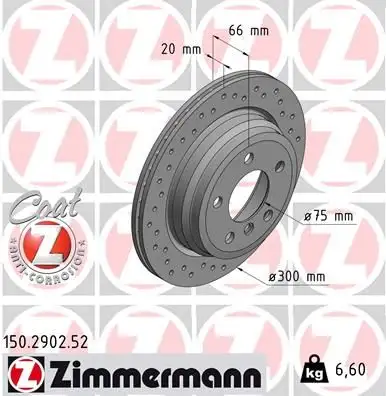 ZIMMERMANN Bremsscheibe IZIN150290252