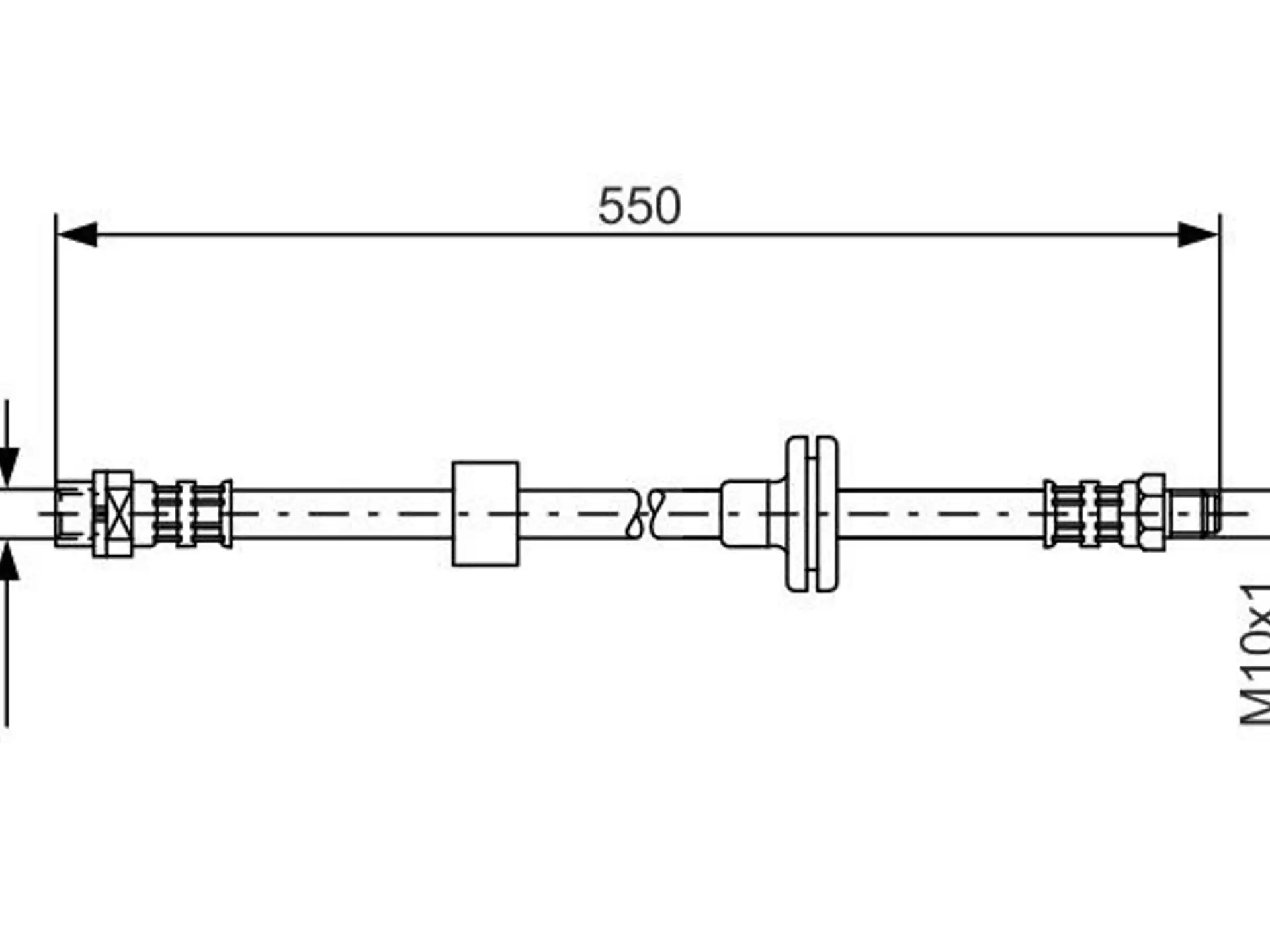 BOSCH Bremsschlauch IBOH1987481056