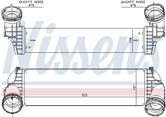 NISSENS Ladeluftkühler 5707286389595