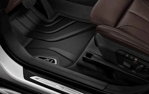 BMW X1 (F48), Allwetter-Fußmatten, Schwarz/Silber (X-Line) 