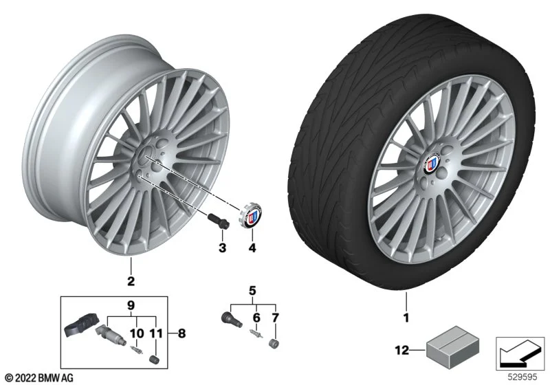 BMW Alufelge CS17 Alpina 8,5Jx20 ET28 8er G16 