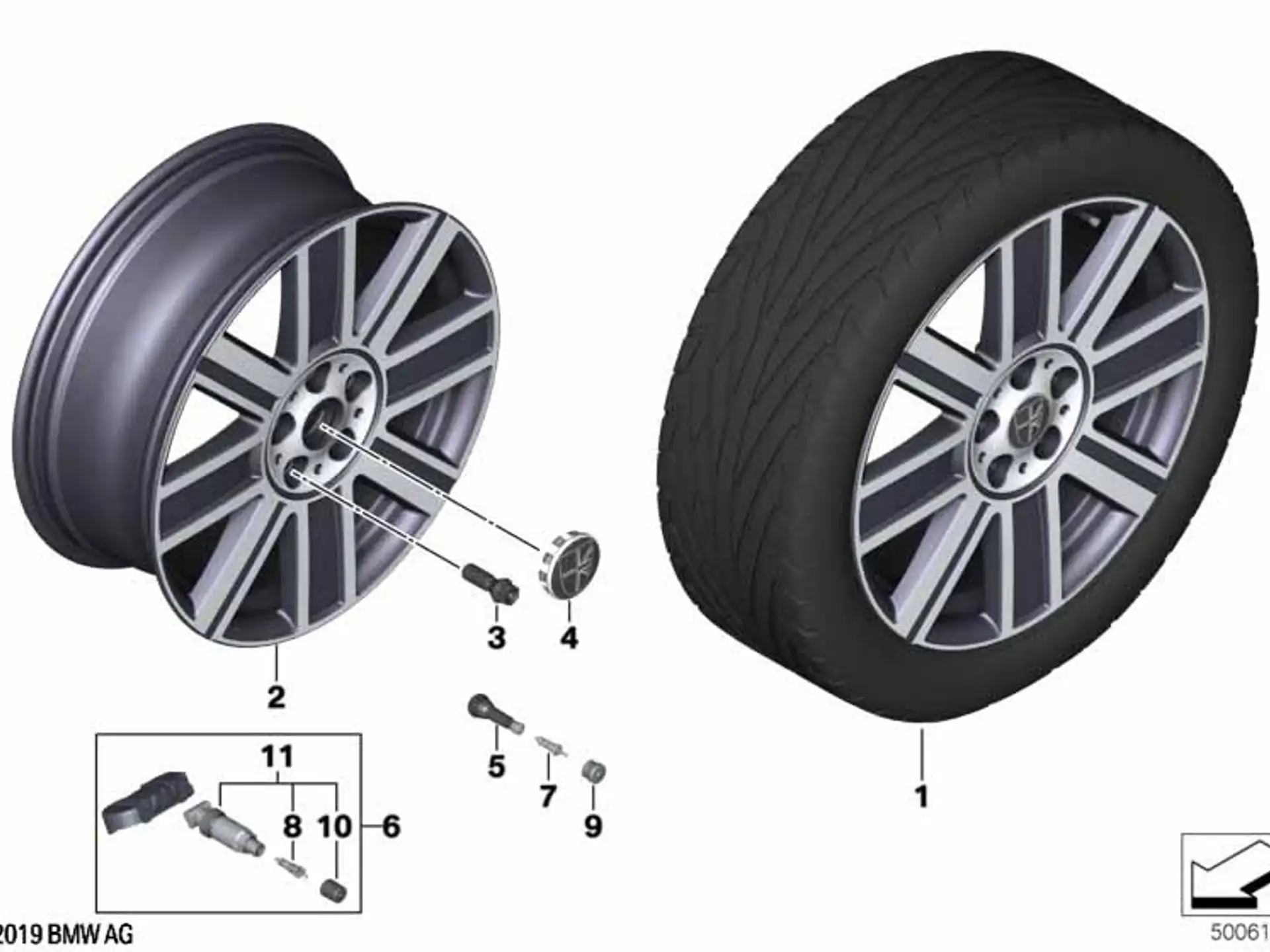 MINI Yours Br. Spoke 820 enigmatic black 8Jx19 ET47 F60