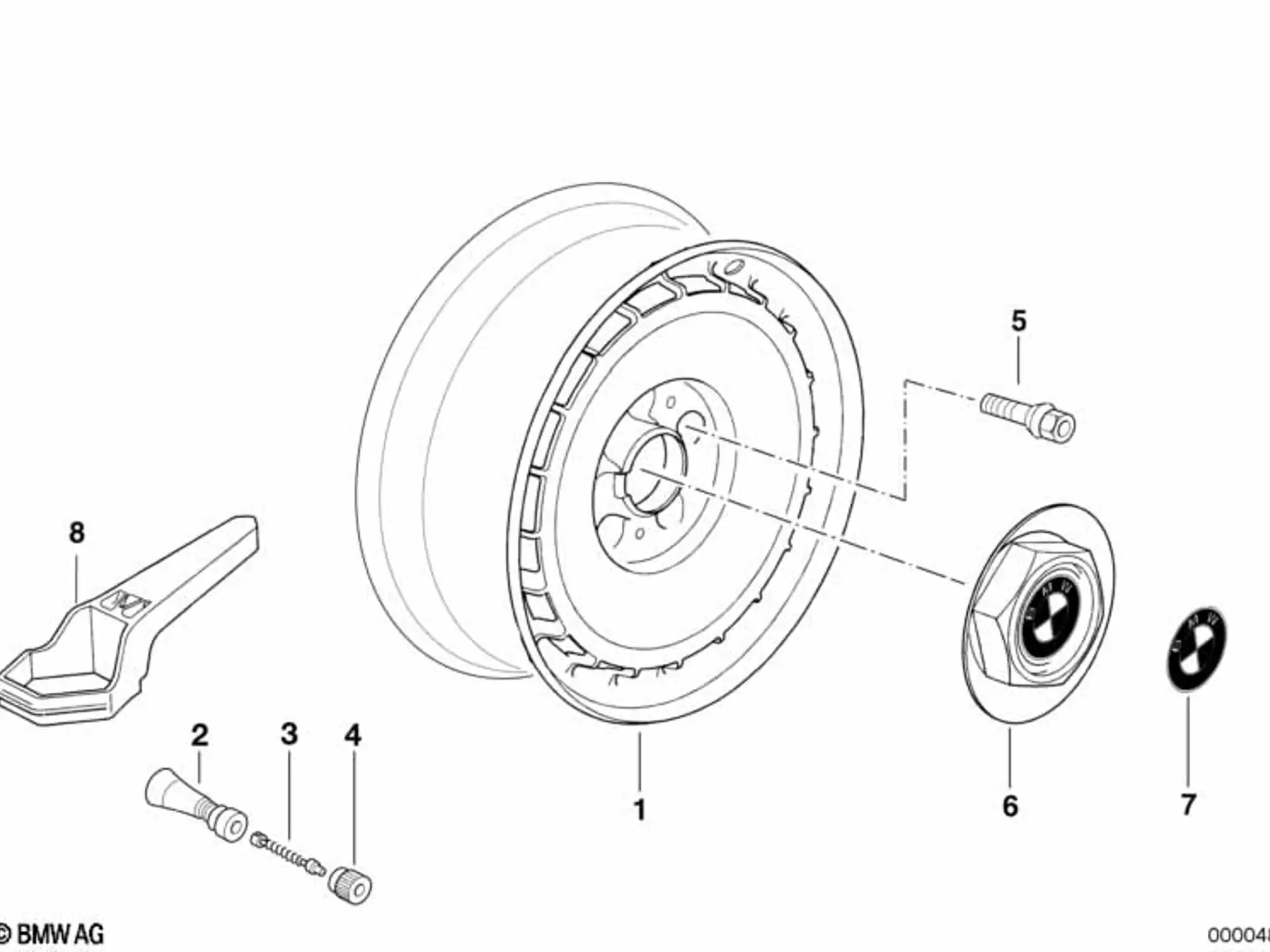 BMW Alufelge Styl.3 geschmiedet 7Jx15 ET20 5er E34 7er E32