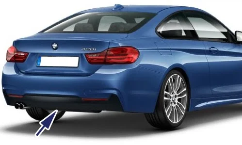 BMW M Diffusor zweiflutig für M Heckstoßstange