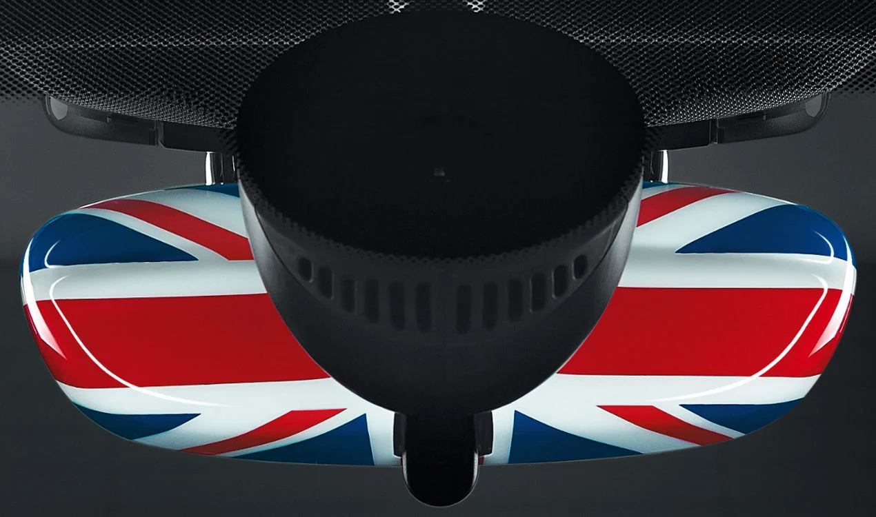 MINI Innenspiegelkappe Union Jack F54 F55 F56 F57 Fahrzeuge mit Alarmanlage