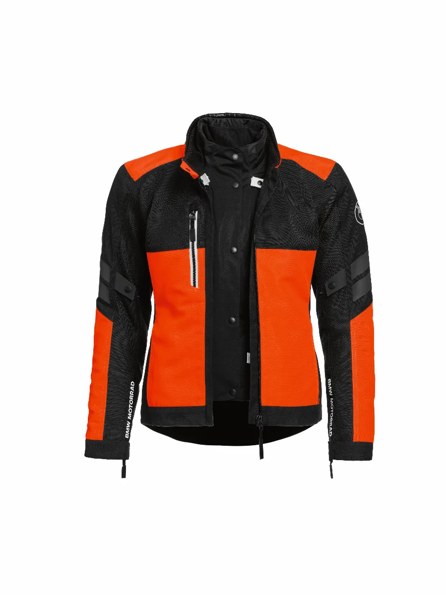 BMW Motorrad Jacke Bavella Damen neon orange 