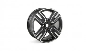 MINI Alufelge GP II 136 schwarz/glanzgedreht 7,5Jx17 ET45 R56