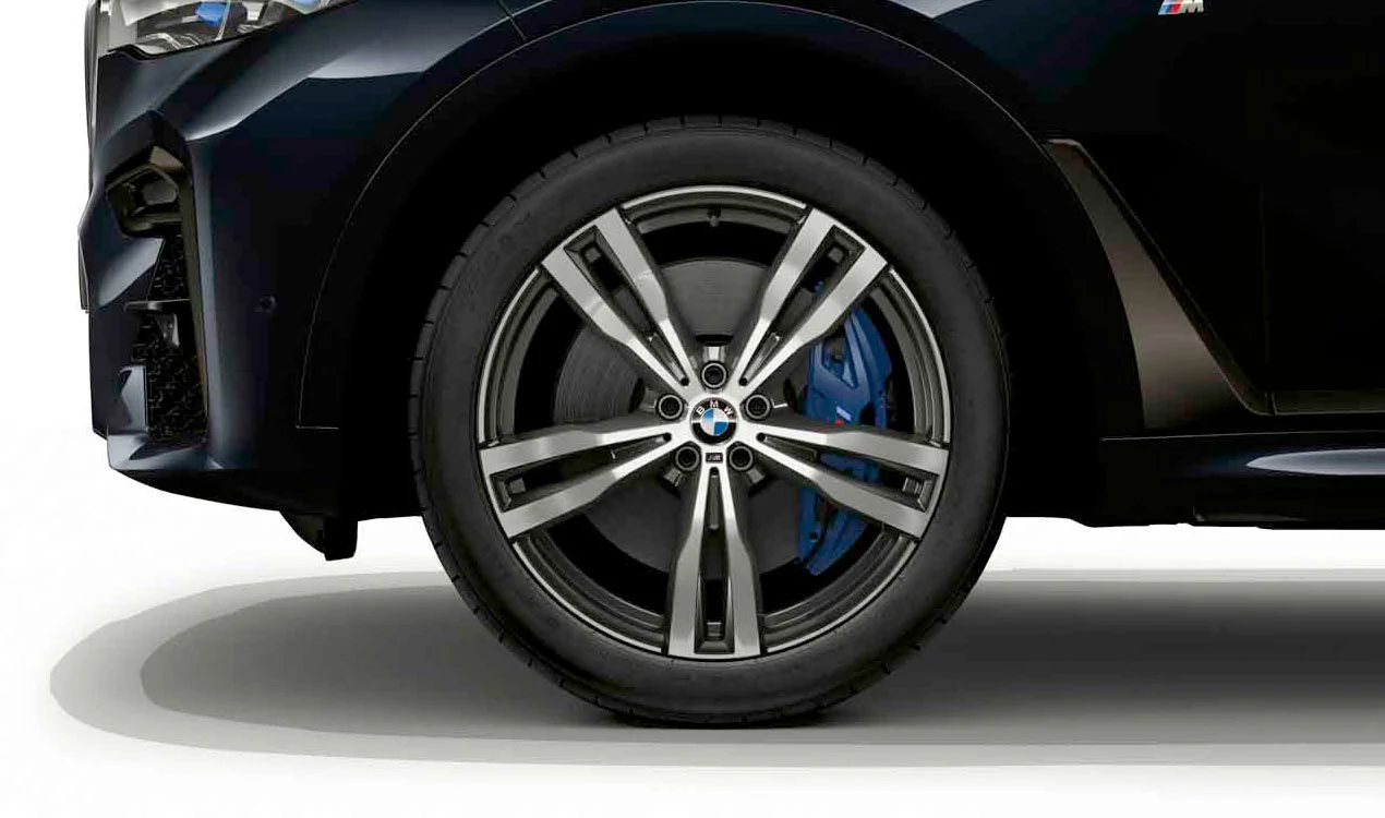 BMW Alufelge M Doppelspeiche 754M bicolor (orbit grey/hochglanzpoliert) 9,5Jx21 ET 36 X7 G07