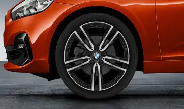 BMW Alufelge Doppelspeiche 766M schwarz matt/glanzgedreht 8JX19 E