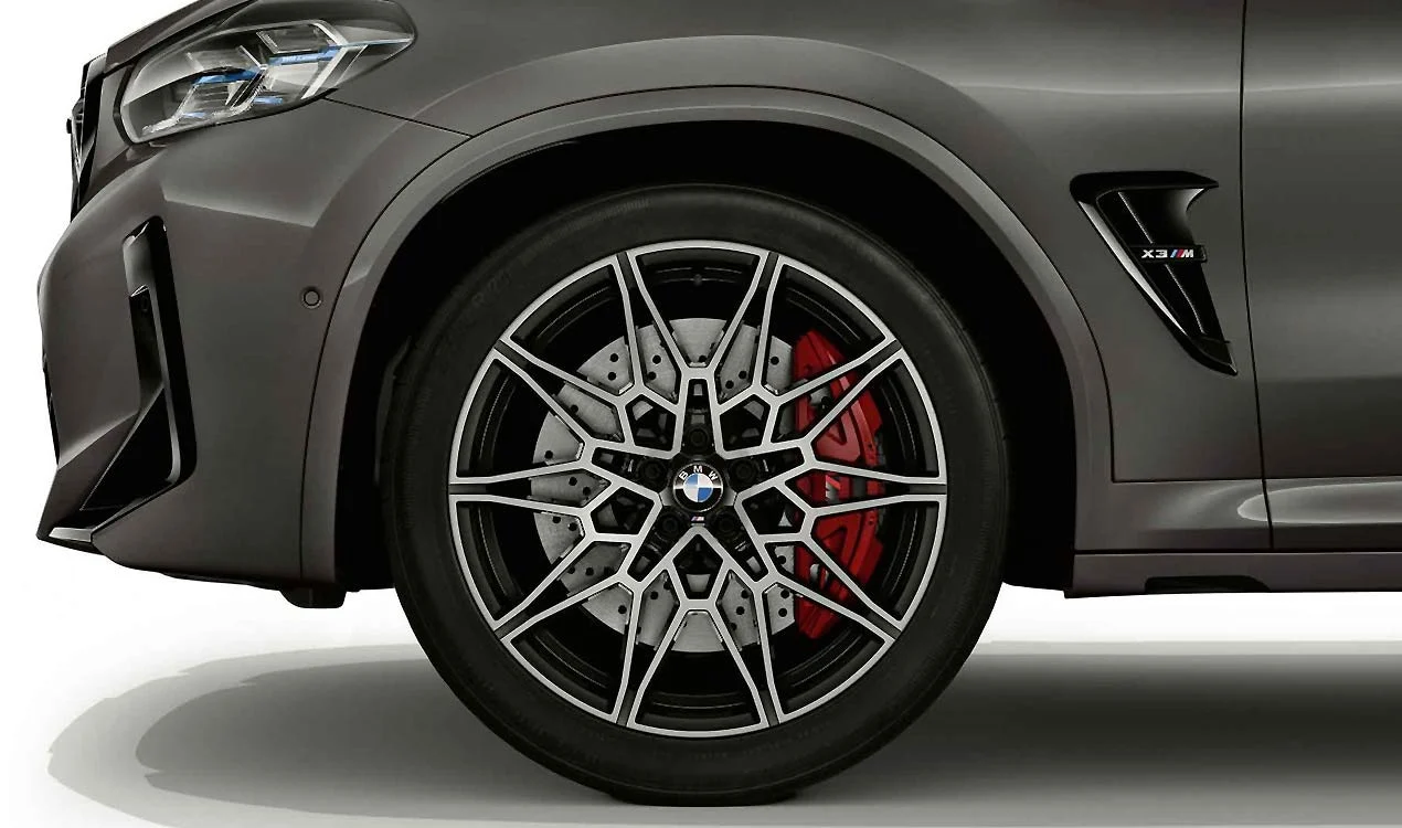 BMW Alufelge M Doppelspeiche 892 bicolor (jet black uni / glanzgedreht) 9,5J x 21 ET 31 Vorderachse X3M F97 X4M F98