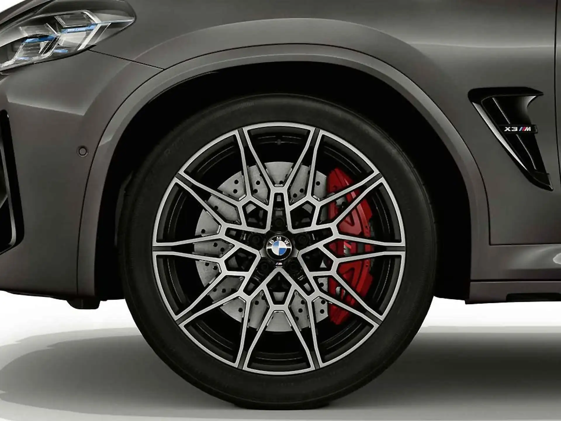 BMW Alufelge M Doppelspeiche 892 bicolor (jet black uni / glanzgedreht) 9,5J x 21 ET 31 Vorderachse X3M F97 X4M F98