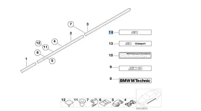 BMW Plakette E31 E36 51132264666