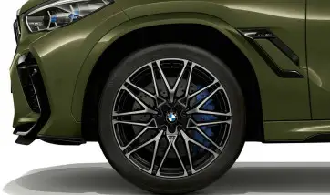 BMW Alufelge M Performance Sternspeiche 818 bicolor (jet black /