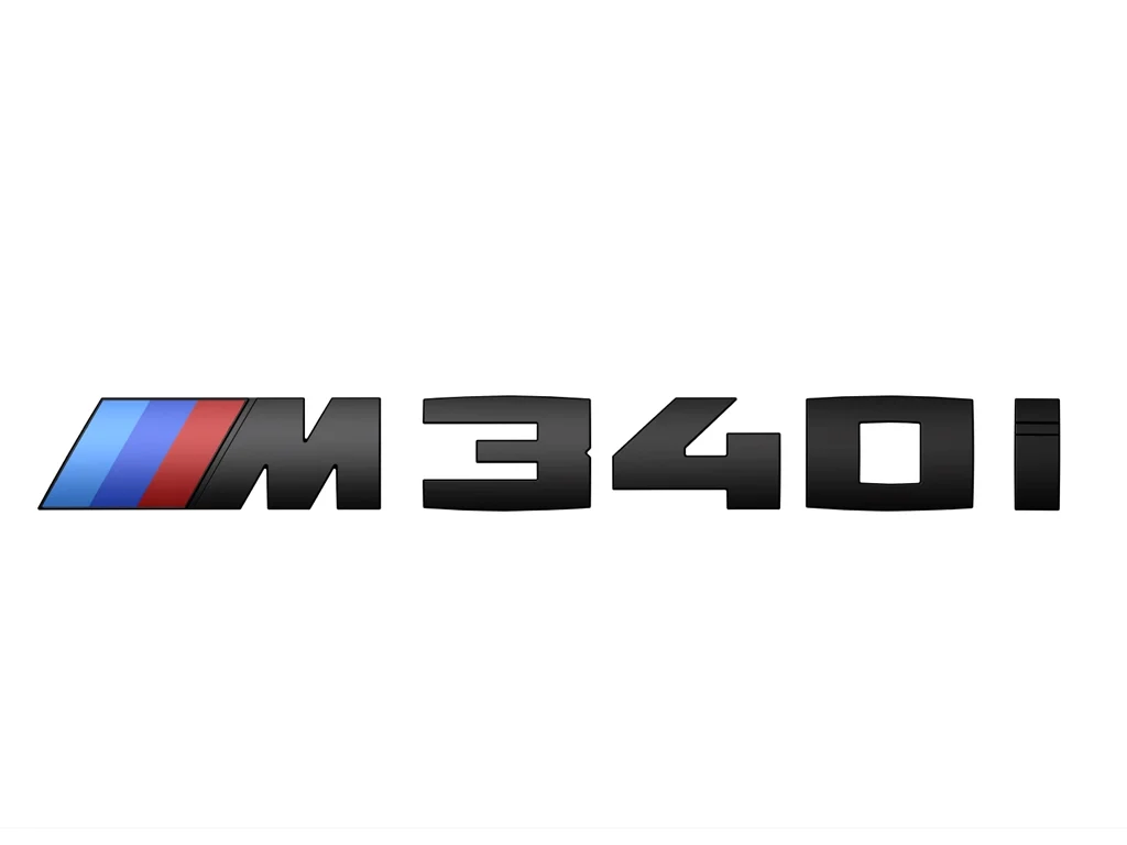 BMW Schwarz lackierte Schriftzug M340i G20 G21