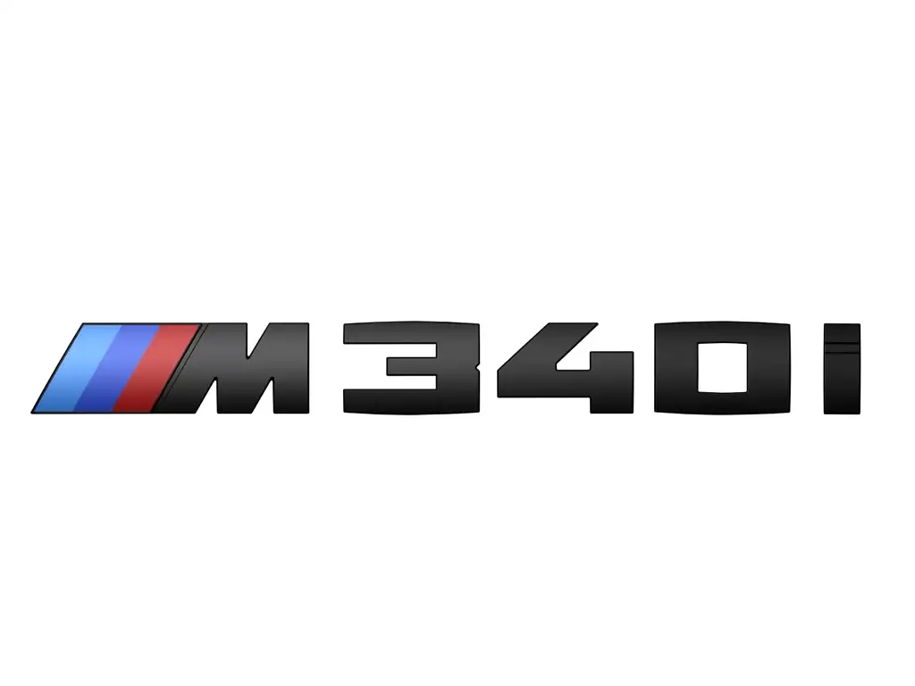 BMW Schwarz lackierte Schriftzug M340i G20 G21