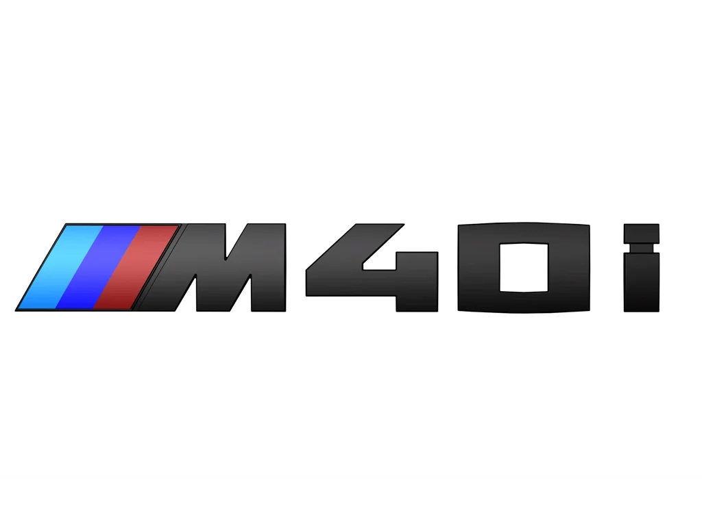 BMW Schwarz lackierte Schriftzug M40i für X3 G01