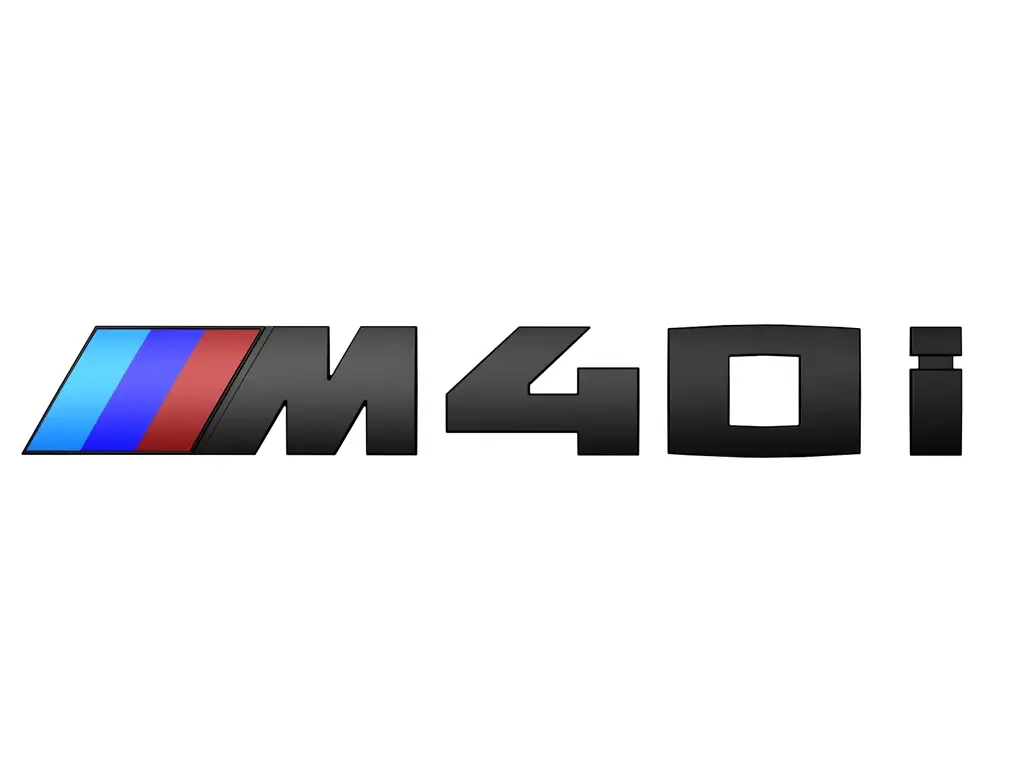 BMW Schwarz lackierte Schriftzug M40i für X3 G01