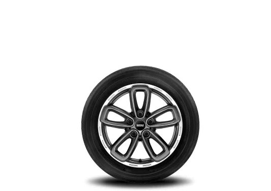 MINI Alufelge 5-Star Triangle Spoke 141 anthrazit 7Jx17 ET50 R60/R61 Vorderachse/Hinterachse