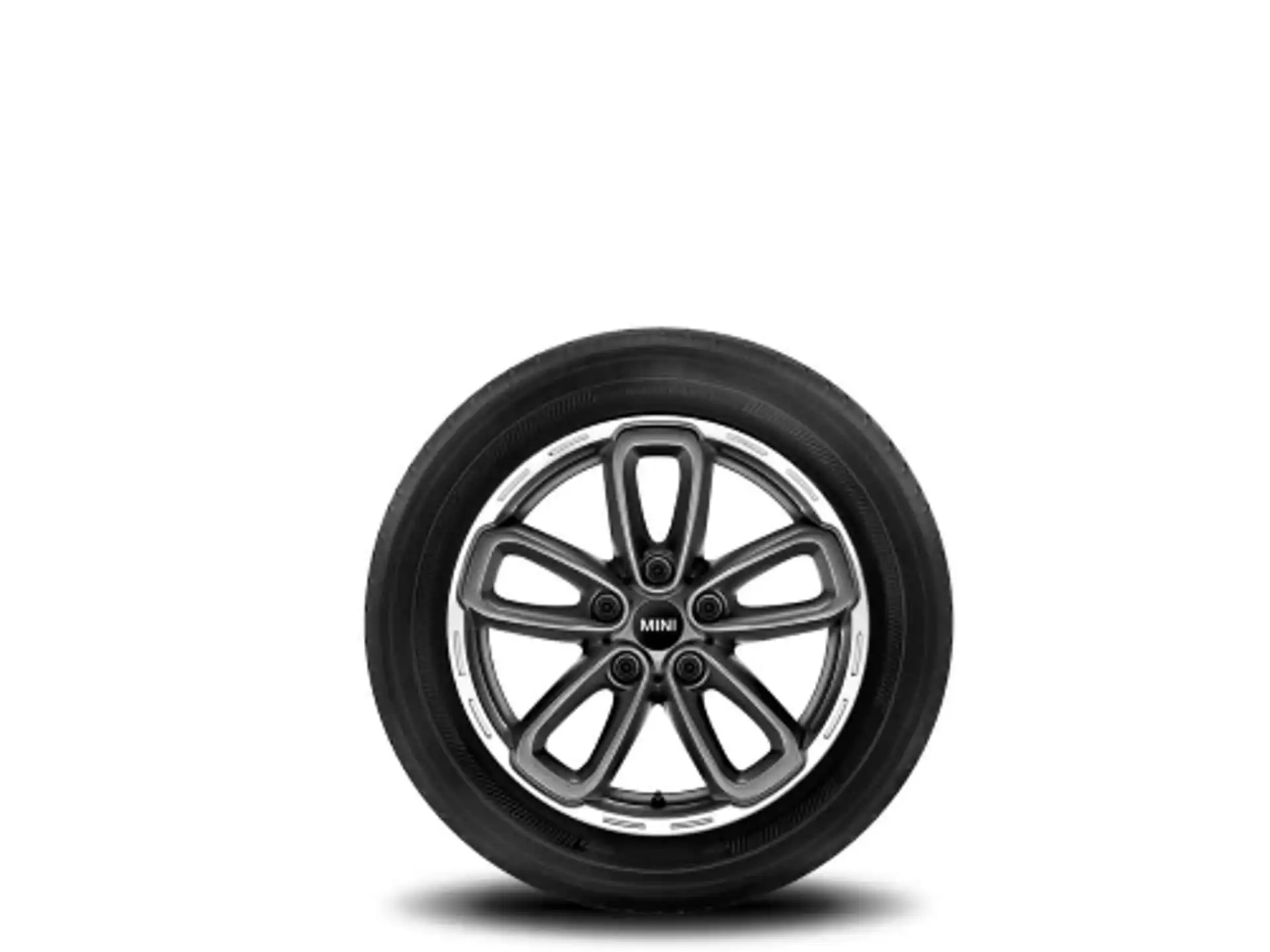 MINI Alufelge 5-Star Triangle Spoke 141 anthrazit 7Jx17 ET50 R60/R61 Vorderachse/Hinterachse
