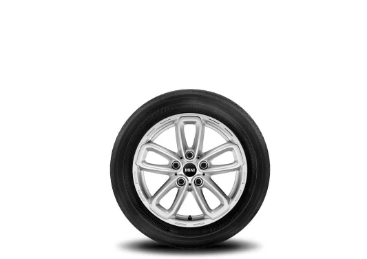 MINI Alufelge 5-Star Triangle Spoke R141 silber 7J x 17 ET 50 Vorderachse / Hinterachse