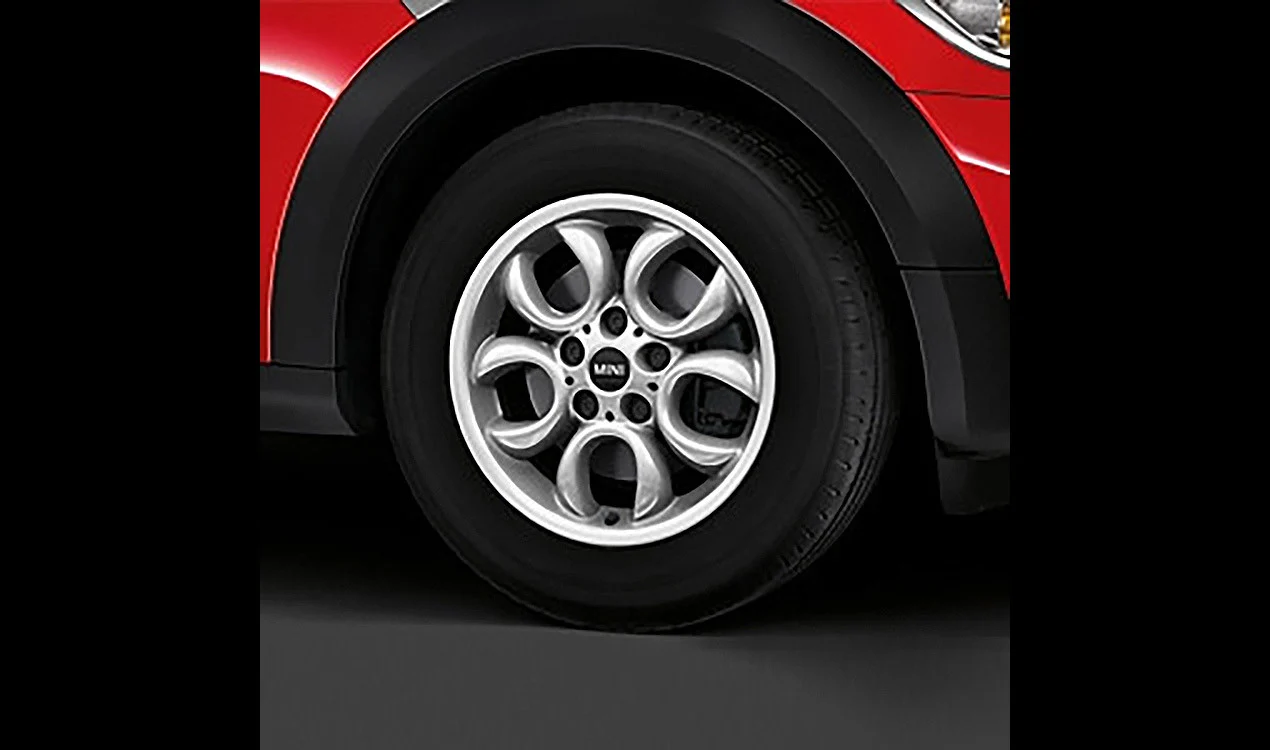MINI Alufelge 5 Hole Circular Spoke R123 6,5J x 16 ET 46 Silber Vorderachse / Hinterachse