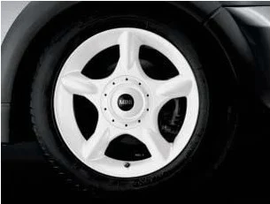 MINI Alufelge 5 Star 83 6,5J x 16 ET 48 Weiß Vorderachse / Hinterachse