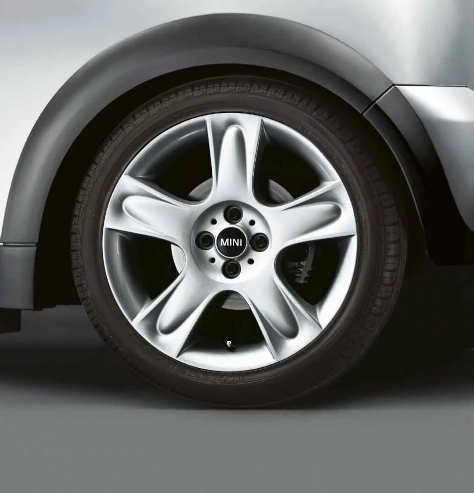 MINI Alufelge 5 Star Bullet 91 7J x 17 ET 48 Silber Vorderachse / Hinterachse