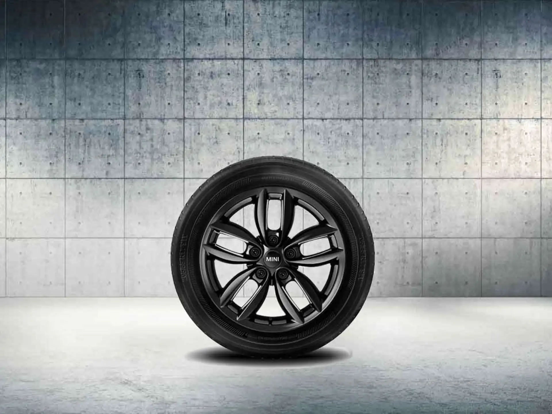 MINI Alufelge 5 Star Double Spoke R124 7J x 17 ET 50 Schwarz Vorderachse / Hinterachse