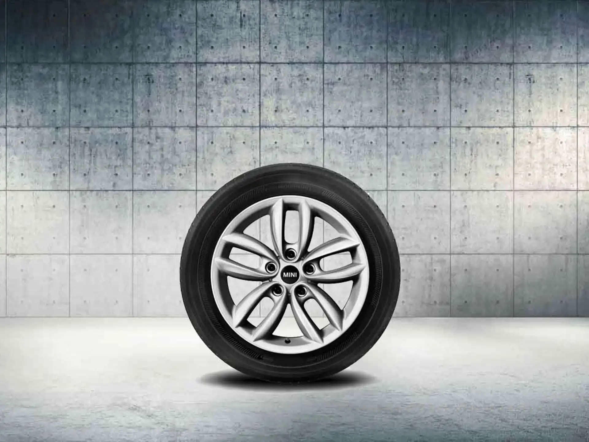 MINI Alufelge 5 Star Double Spoke R124 7J x 17 ET 50 Silber Vorderachse / Hinterachse