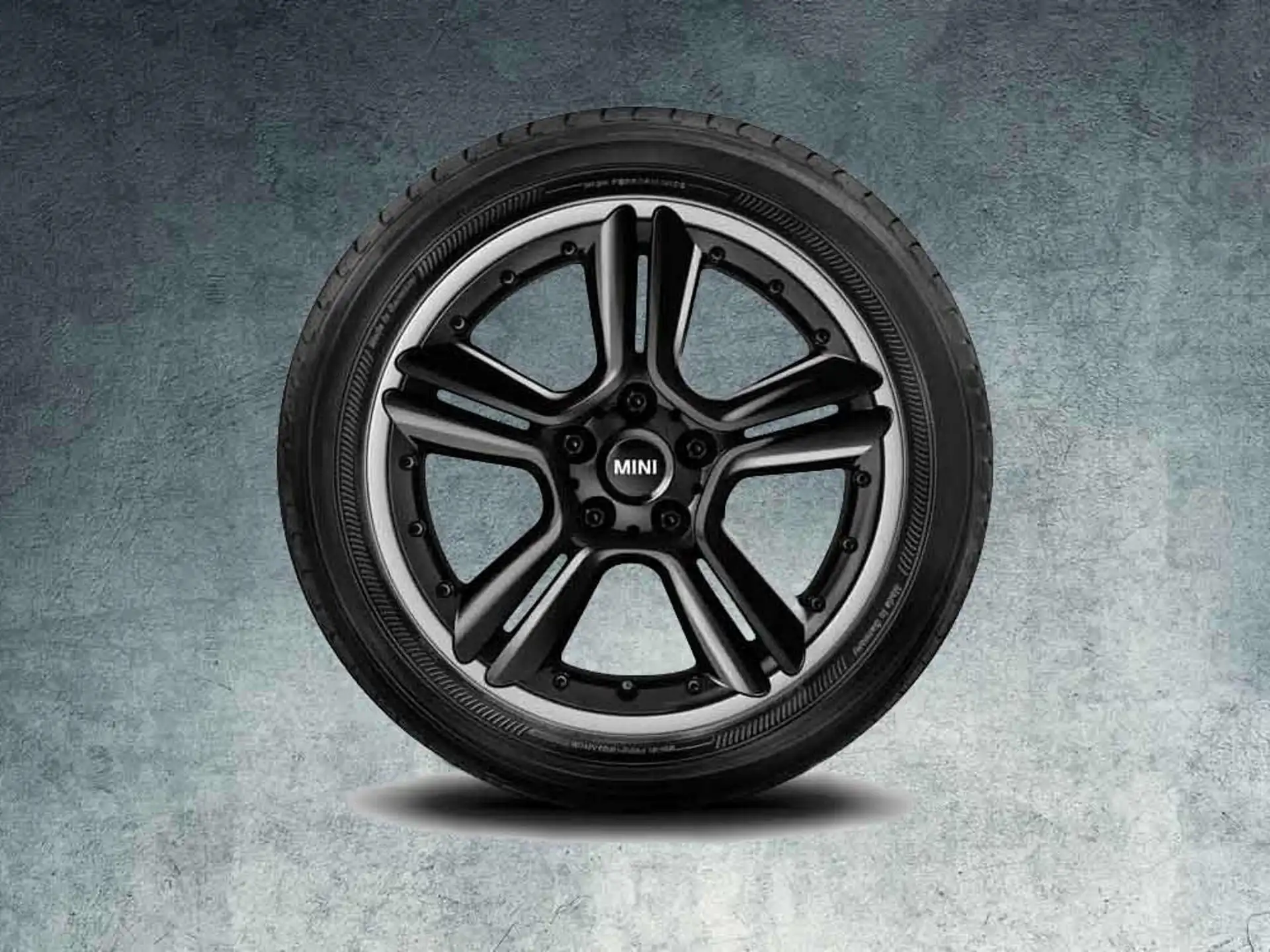 MINI Alufelge 5 Star Double Spoke R127 7,5J x 18 ET 52 Schwarz Vorderachse / Hinterachse