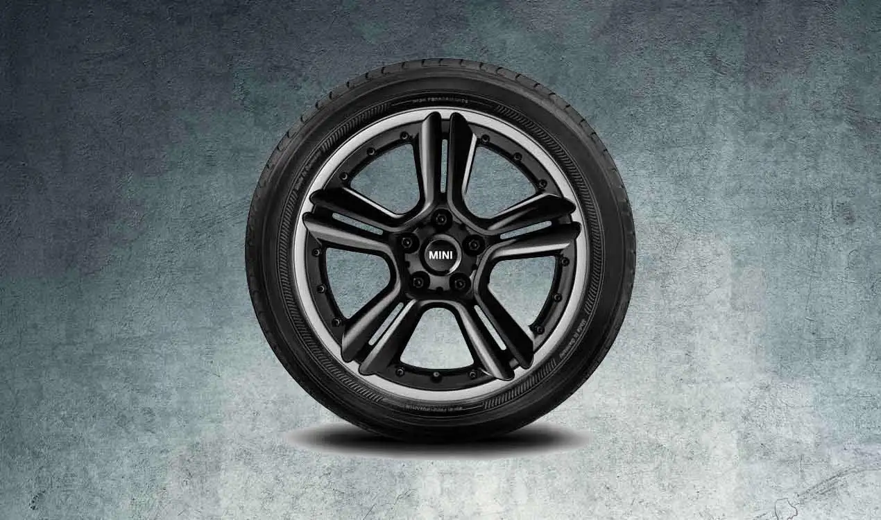 MINI Alufelge 5 Star Double Spoke R127 7,5J x 18 ET 52 Schwarz Vo