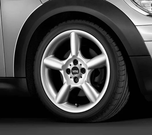 MINI Alufelge 5 Star Pace Spoke 110 7J x 17 ET 48 Silber Vorderachse / Hinterachse