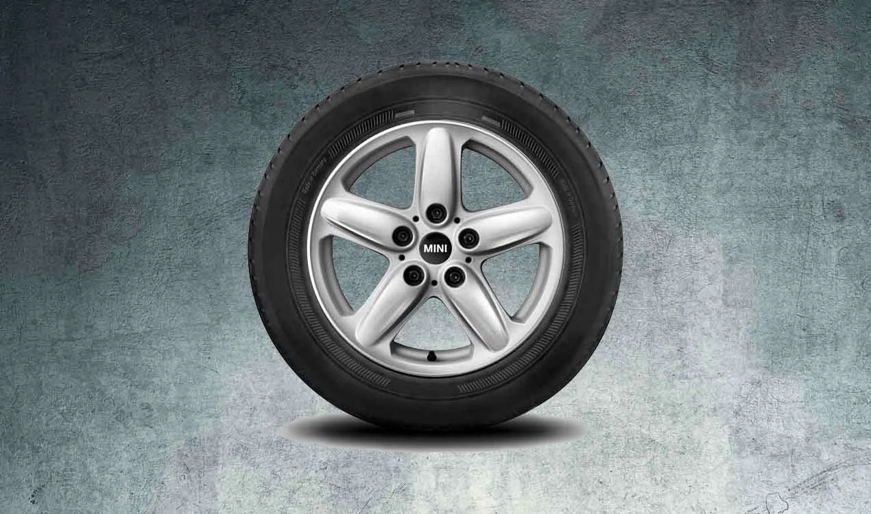 MINI Alufelge 5 Star Single Spoke R122 6,5J x 16 ET 46 Silber Vorderachse / Hinterachse