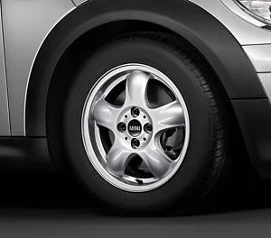 MINI Alufelge 5 Star Spooler 100 5,5J x 15 ET 45 Silber Vorderachse / Hinterachse