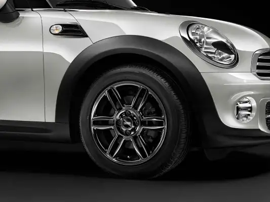 MINI Alufelge 6 Star Twin Spoke R119 6,5J x 16 ET 48 Schwarz matt