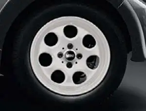 MINI Alufelge 7 Hole 81 5,5J x 15 ET 45 Silber Vorderachse / Hint
