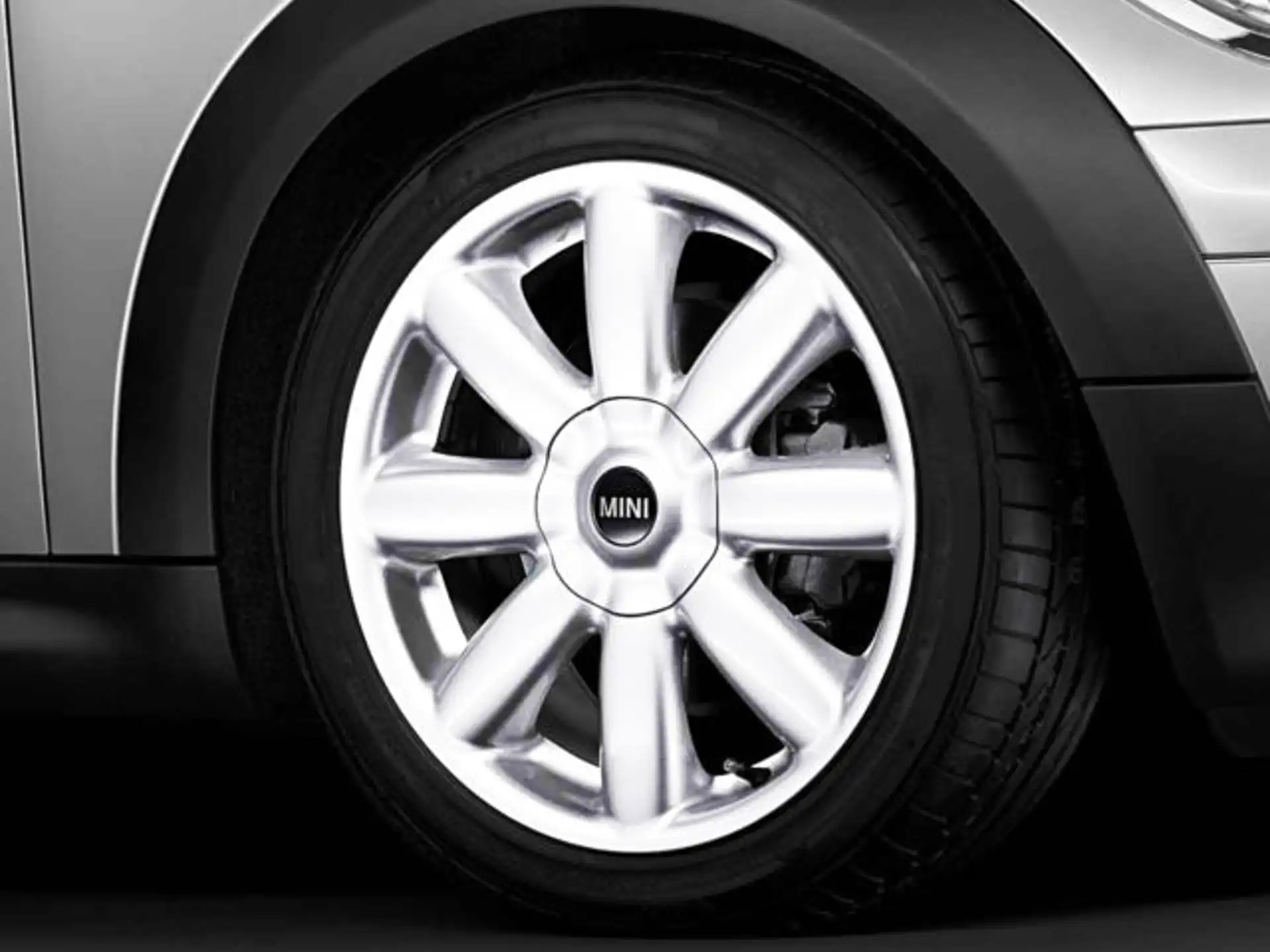 MINI Alufelge Crown Spoke 104 7J x 17 ET 48 Weiß Vorderachse / Hinterachse