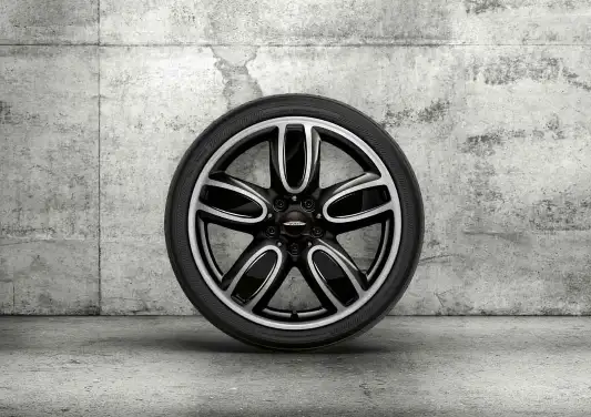 MINI Alufelge Cup Spoke 2-Tone 563 schwarz/glanzgedreht 7J ET54 F