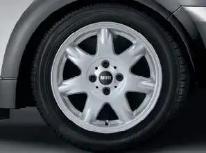 MINI Alufelge Delta Spoke 96 5,5J x 15 ET 45 Silber Vorderachse /