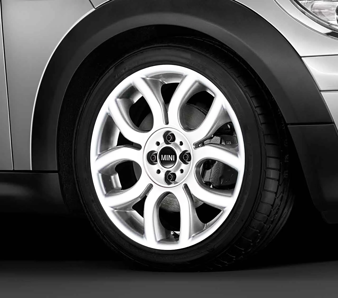MINI Alufelge Flame Spoke 97 7J x 17 ET 48 Weiß Vorderachse / Hinterachse