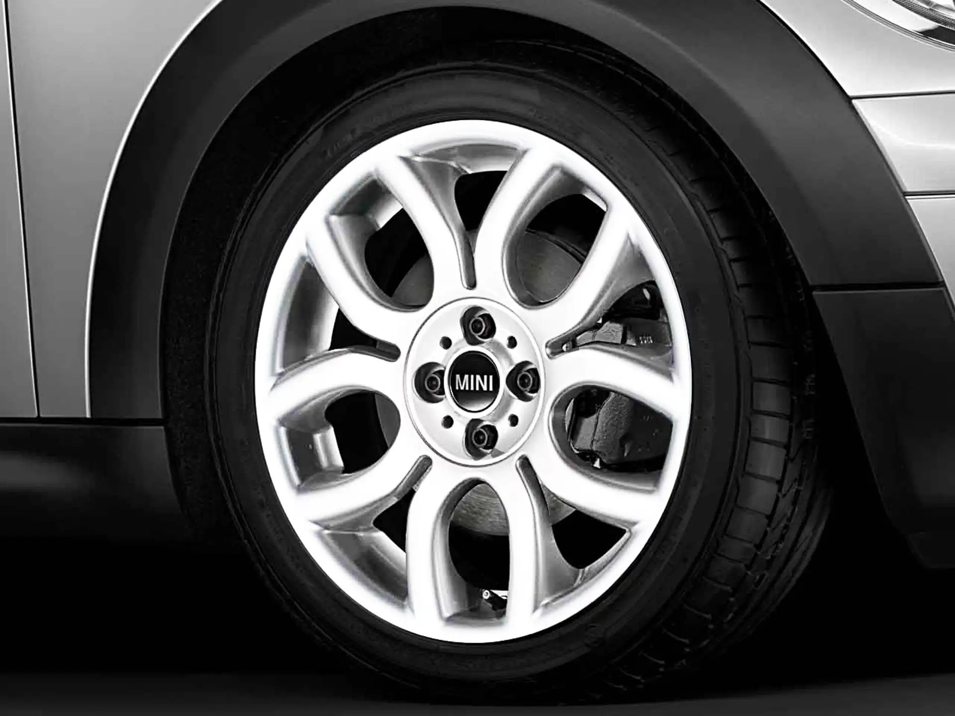 MINI Alufelge Flame Spoke 97 7J x 17 ET 48 Weiß Vorderachse / Hinterachse
