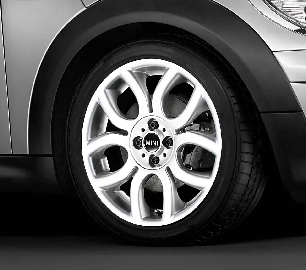 MINI Alufelge Flame Spoke 97 7J x 17 ET 48 Weiß Vorderachse / Hin