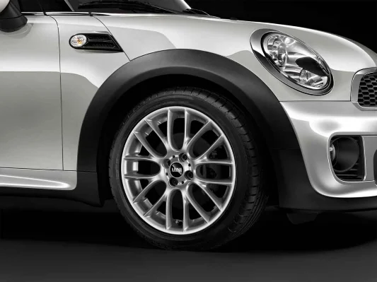 MINI Alufelge JCW Cross Spoke Challenge R112 silber 17 Zoll