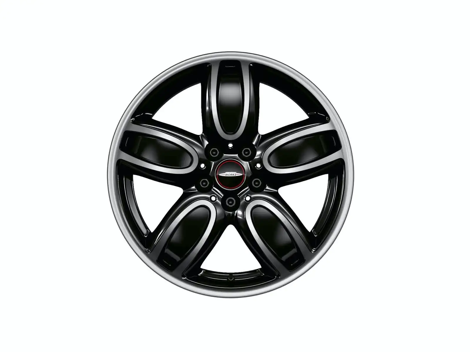 MINI Alufelge Cup Spoke 509 schwarz/glanzgedreht 7J ET54 F55/F56/