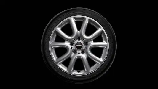 MINI Alufelge JCW Race Spoke 498 silber 7J x 17 ET 54 Vorderachse