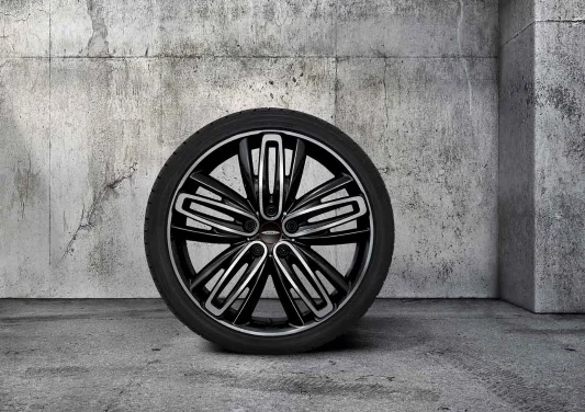 MINI Alufelge JCW Radial Spoke 526 schwarz/glanzgedreht 8Jx19 ET57 F54