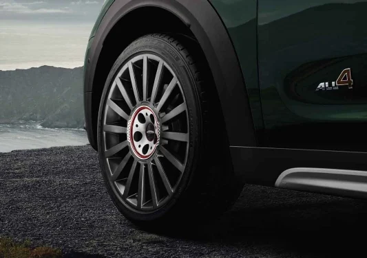 MINI Alufelge JCW Rallye Spoke 536 bicolor (orbitgrey / glanzgedreht) flow forming 8J x 19 ET 47 Vorderachse / Hinterachse