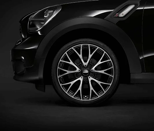 MINI Alufelge JCW Cross Spoke R134 schwarz/glanzgedreht 7,5Jx19 ET52 R60/R61