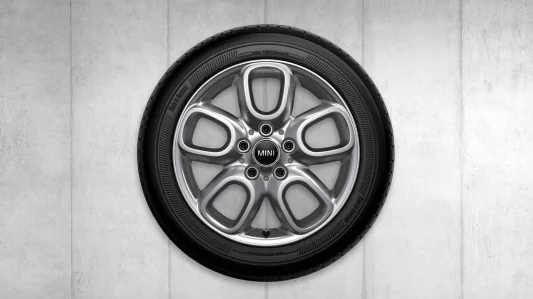 MINI Alufelge Loop Spoke 494 brightsilver 6,5Jx16 ET54 F55/F56/F57 Vorderachse/Hinterachse