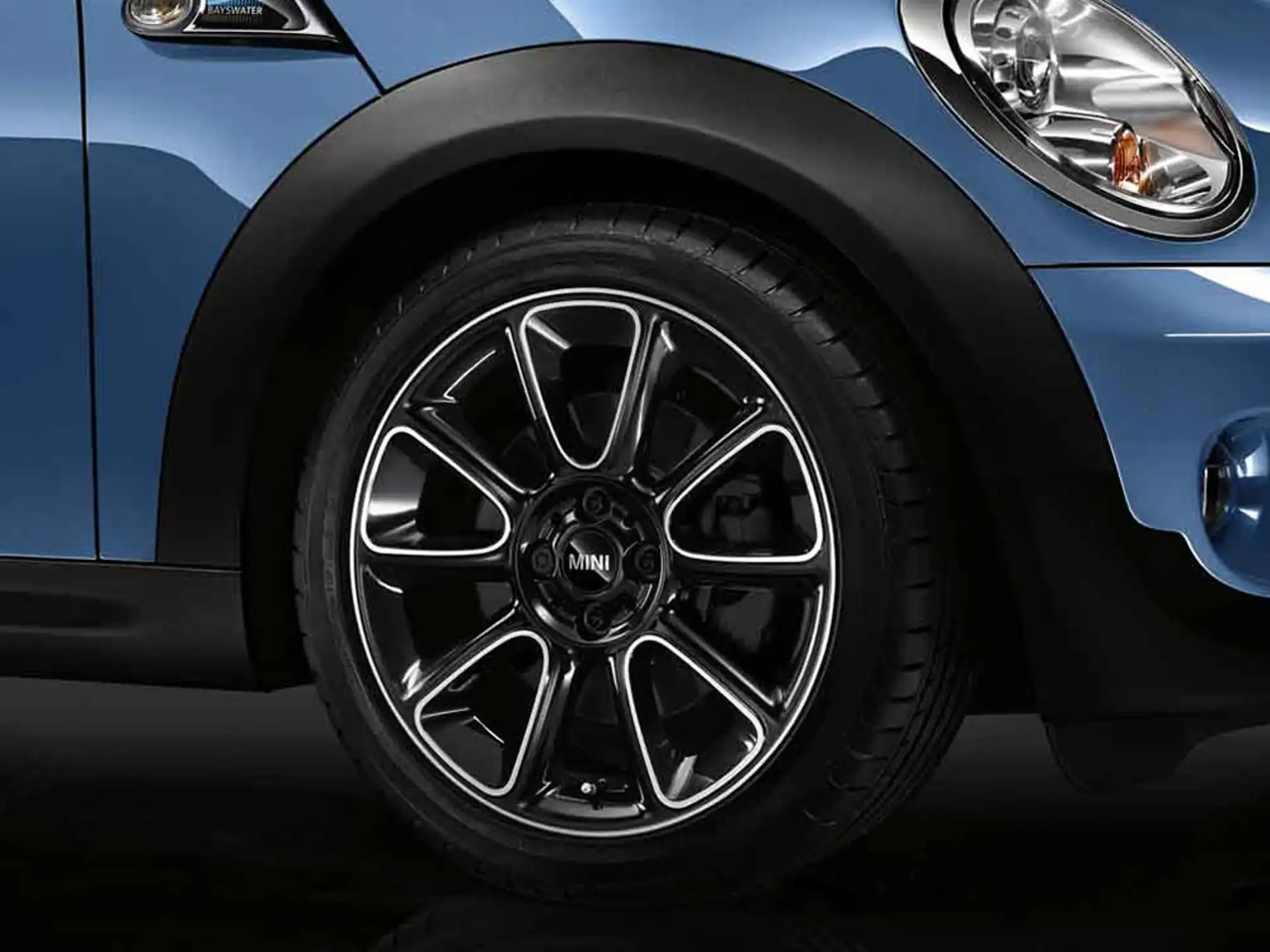 MINI Alufelge Twin Spoke Black R135 schwarz/glanzgedreht 7,5Jx18 ET52 R60/R61
